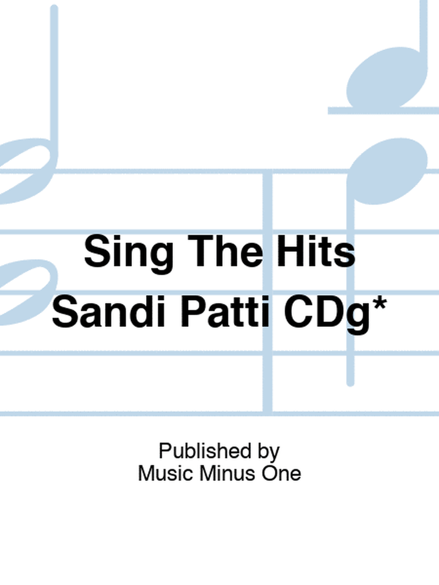 Sing The Hits Sandi Patti CDg*