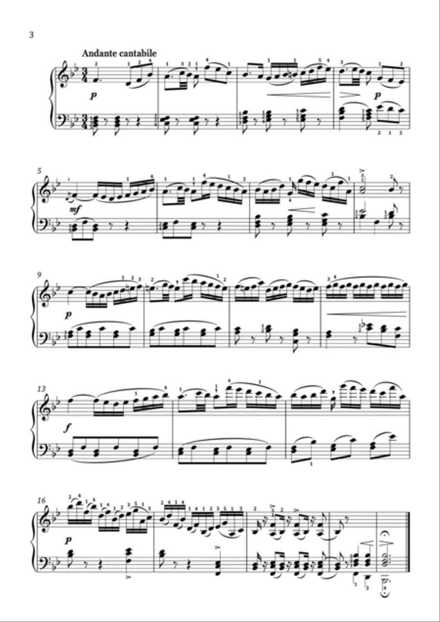 Diabelli - Sonatina No. 1 in F Major - Intermediate Piano Solo scores gallery preview page 4
