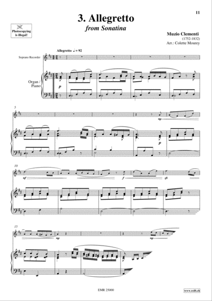 40 Greatest Classic Hits Vol. 1 Soprano Recorder scores gallery preview page 5
