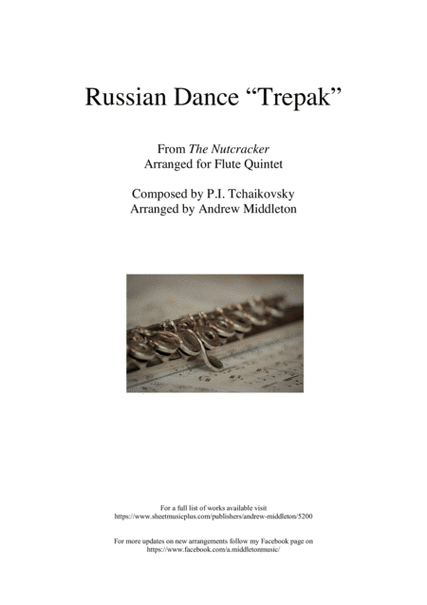 "Trepak" from The Nutcracker arranged for Flute Quintet image number null