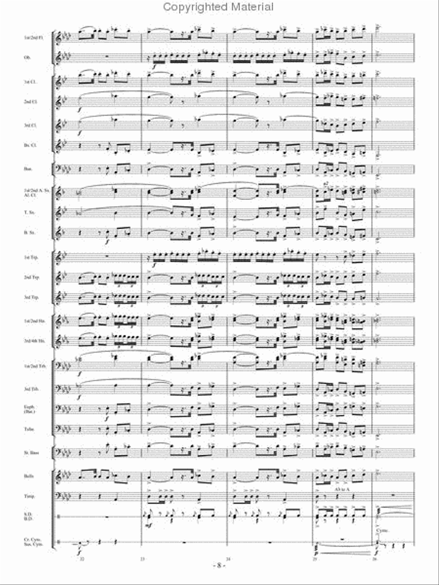 La Peri Concert Band scores gallery preview page 7