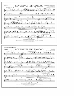 Love Never Felt So Good - Flute 2