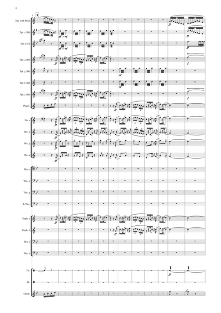 Pini di Roma Brass Ensemble scores gallery preview page 2