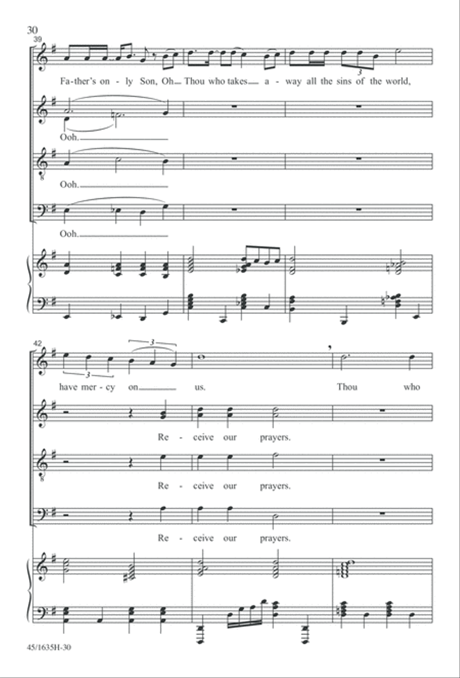 Mass: A Celebration of Love and Joy 4-Part scores gallery preview page 30