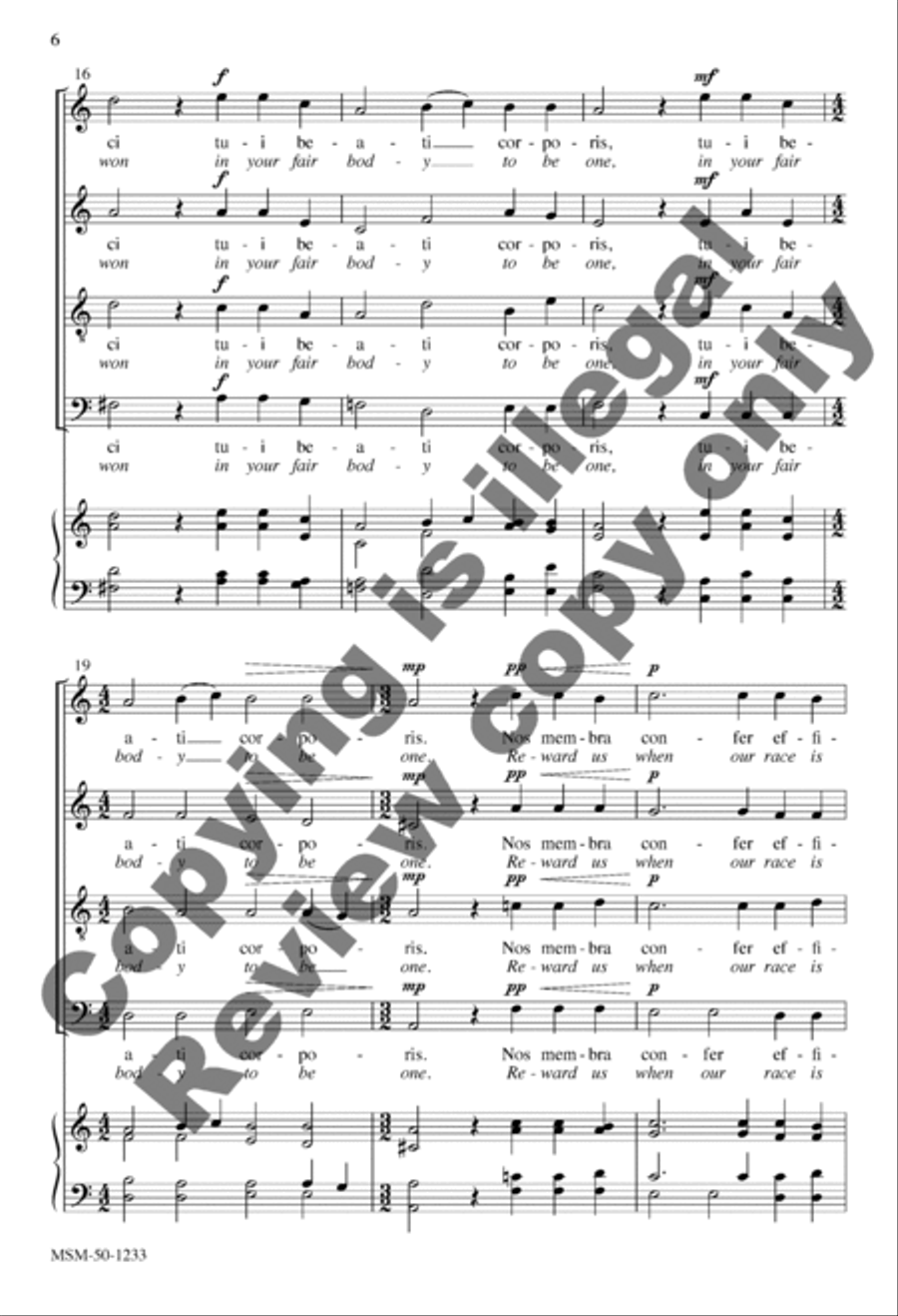 O nata lux de lumine O nata lux de lumine 4-Part scores gallery preview page 5