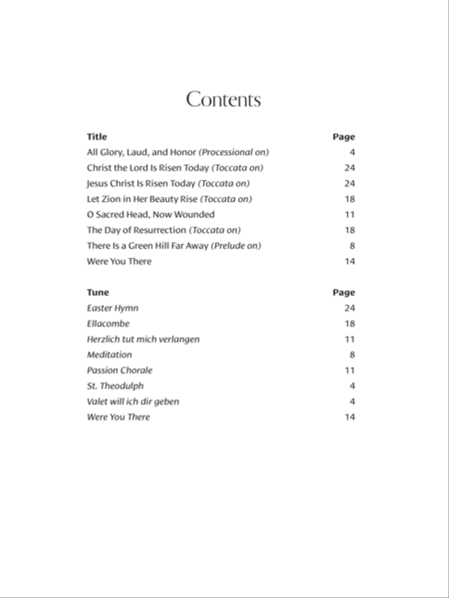 All Glory, Laud, and Honor Organ scores gallery preview page 3
