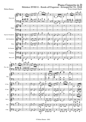 Piano Concerto in D – Hoboken XVIII/11, Rondo all'Ungarese - Score Only