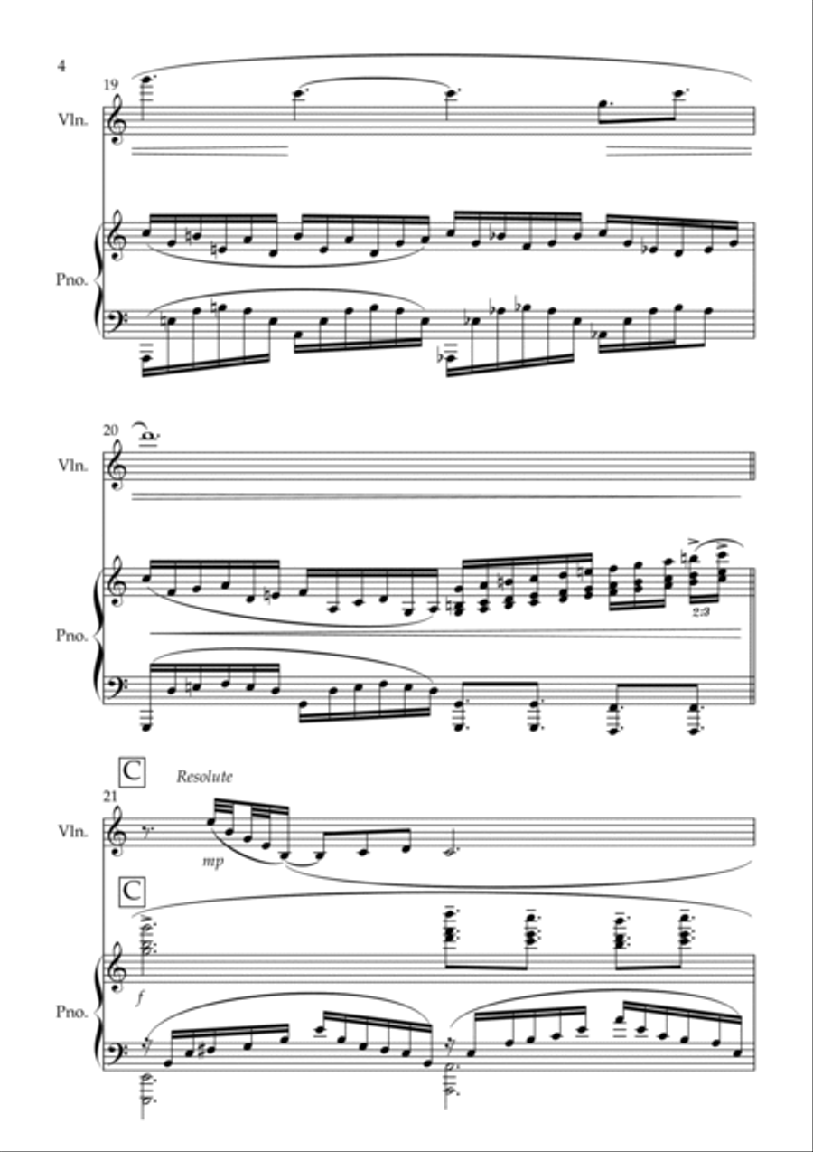 First Love (a response) First Love (a response) Violin Solo scores gallery preview page 4
