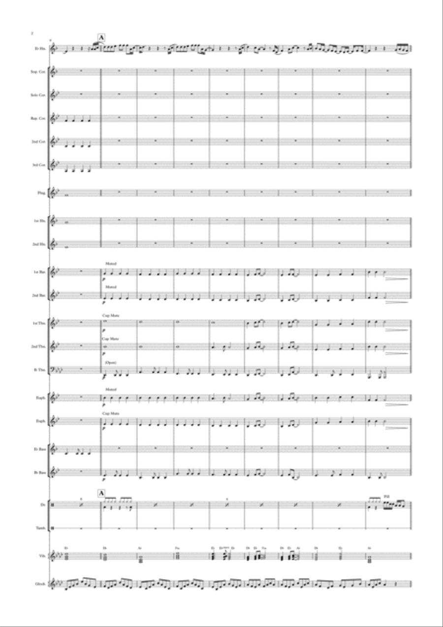 Always Remember Us This Way Brass Ensemble scores gallery preview page 2