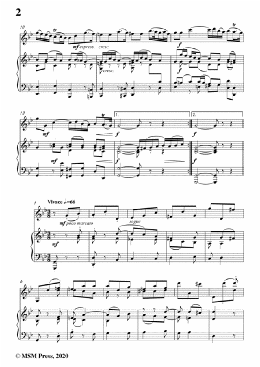 Corelli-Violin Sonata No.5 in g minor,Op.5 No.5,for Vioin&Piano Violin Solo scores gallery preview page 4