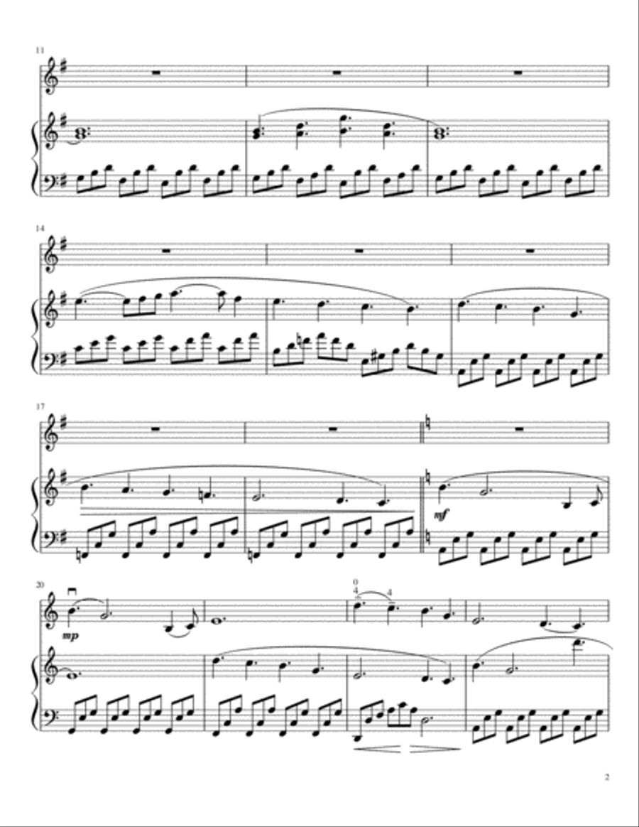 Canonesque for Violin and Piano Violin scores gallery preview page 3