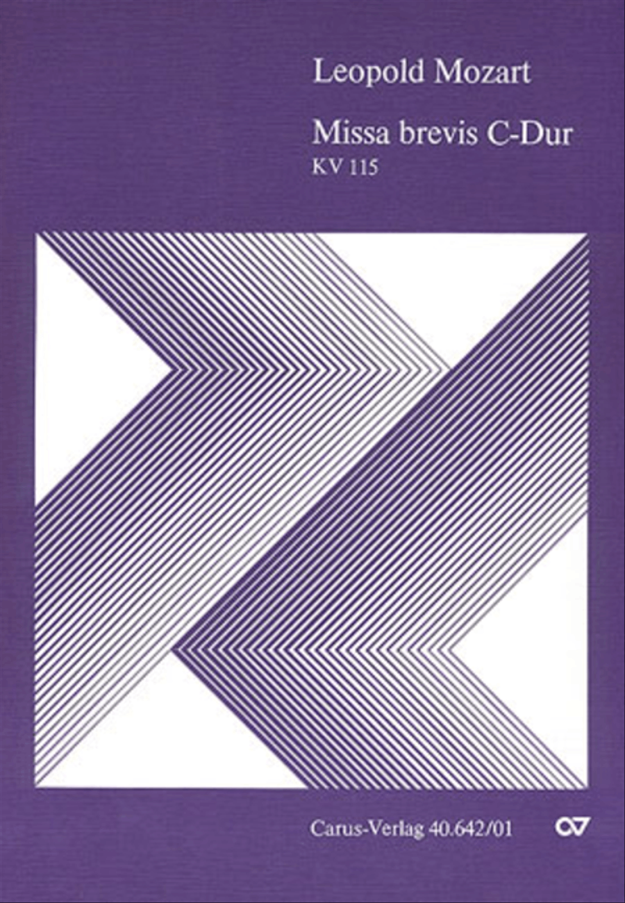 Missa brevis in C major 4-Part scores gallery preview page 1