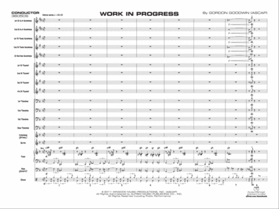Work in Progress Jazz Ensemble scores gallery preview page 22