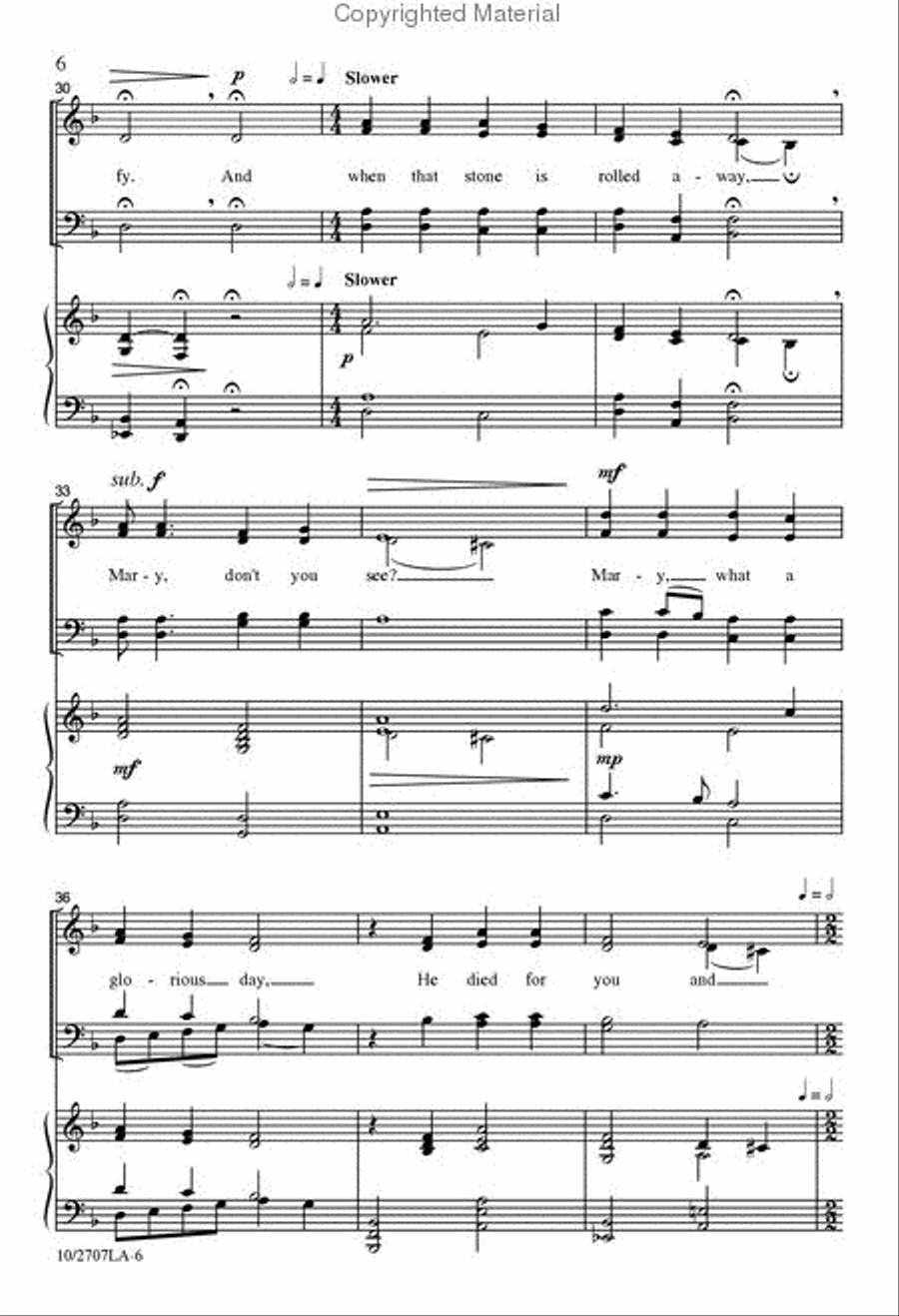 Don't Listen to the Hammer Ring 4-Part scores gallery preview page 5
