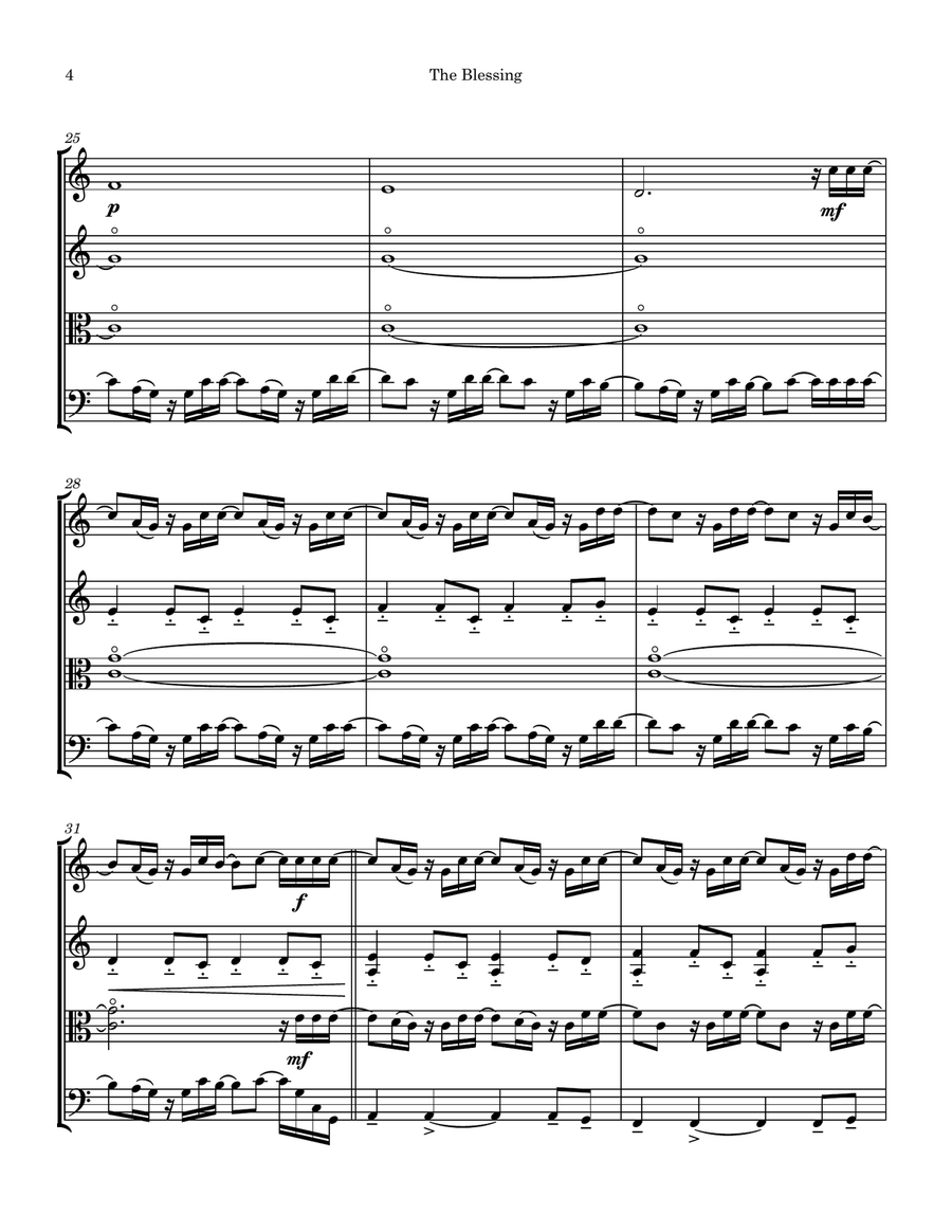 The Blessing String Quartet scores gallery preview page 4
