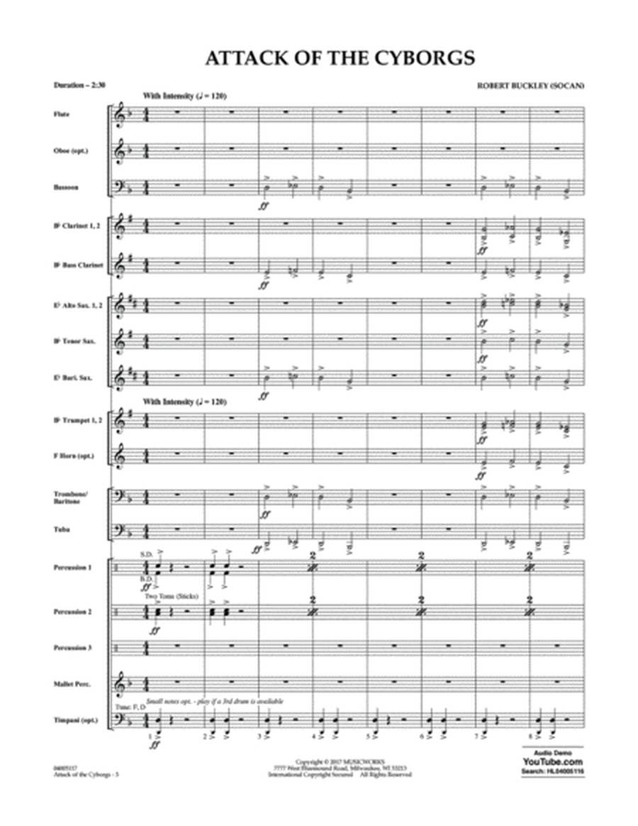 Attack of the Cyborgs - Conductor Score (Full Score)