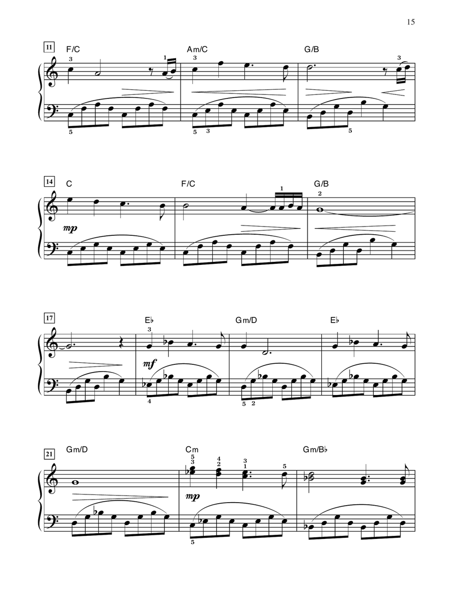 Dreaming Of Bag End (from The Hobbit: An Unexpected Journey) (arr. Dan Coates) Easy Piano scores gallery preview page 2
