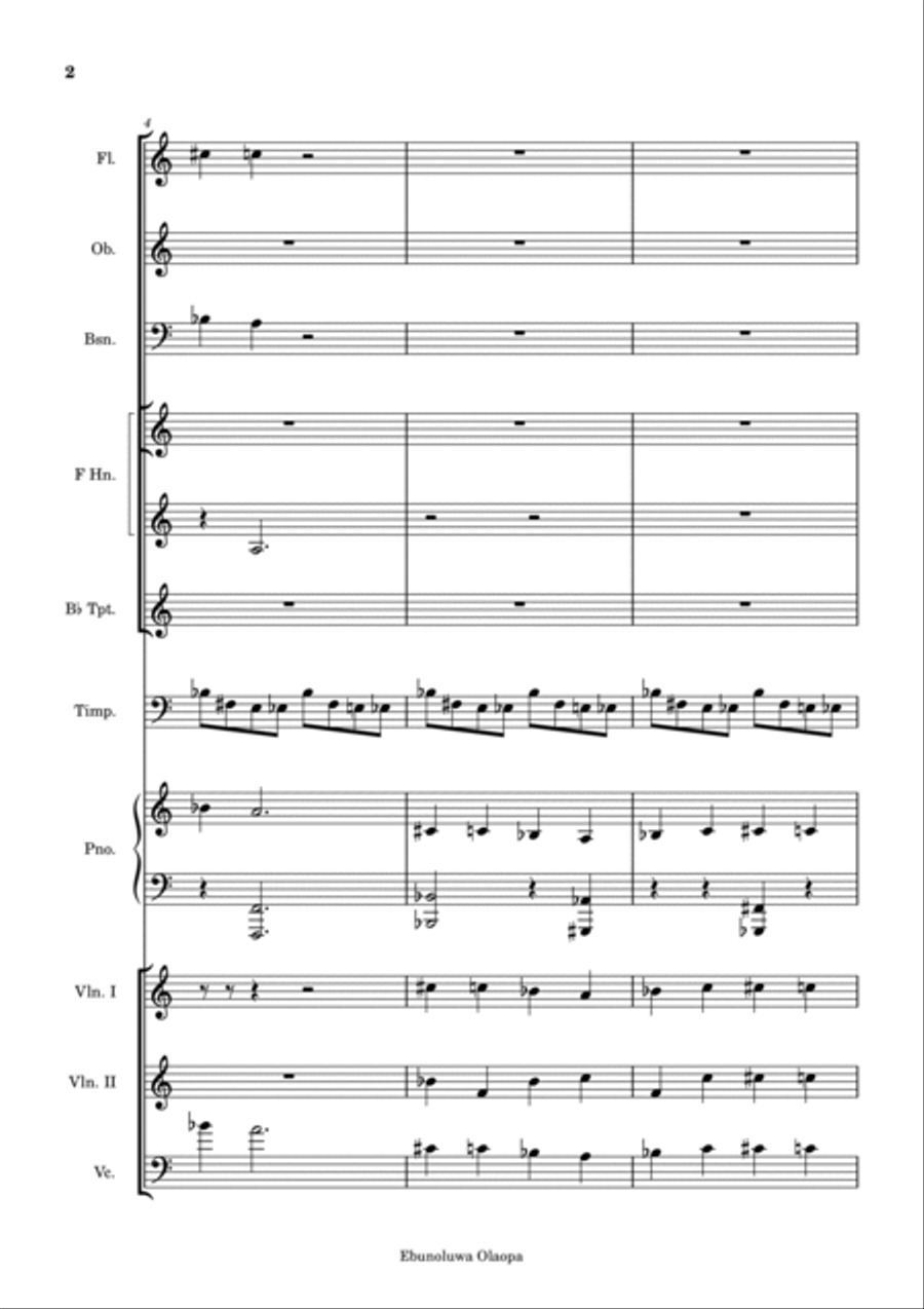 100 Days in Purgatory Chamber Orchestra scores gallery preview page 2