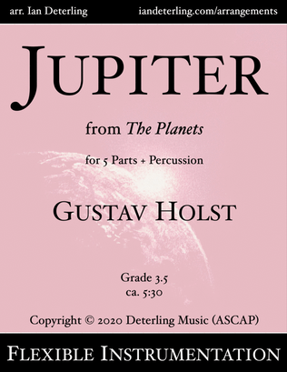 JUPITER from "The Planets" (Flexible Instrumentation)