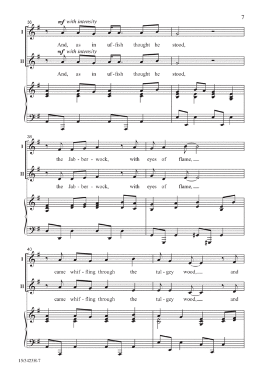 Jabberwocky 2-Part scores gallery preview page 6