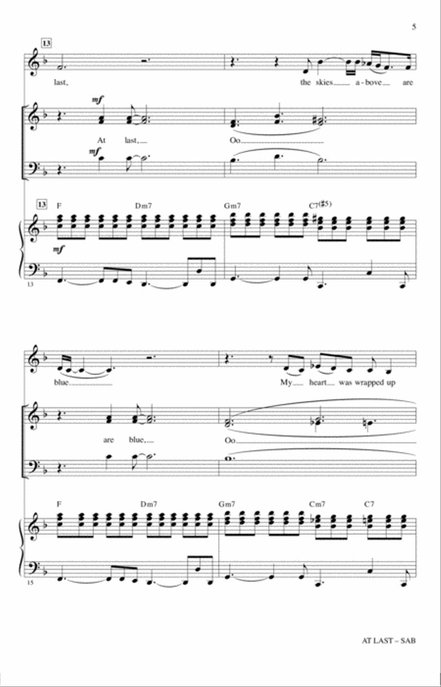 At Last (arr. Mac Huff) 3-Part scores gallery preview page 4