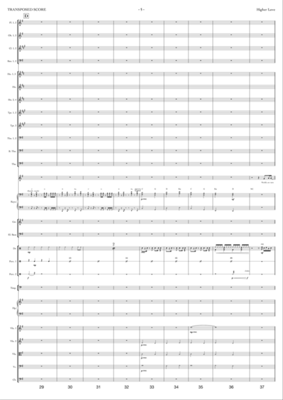Higher Love Full Orchestra scores gallery preview page 5