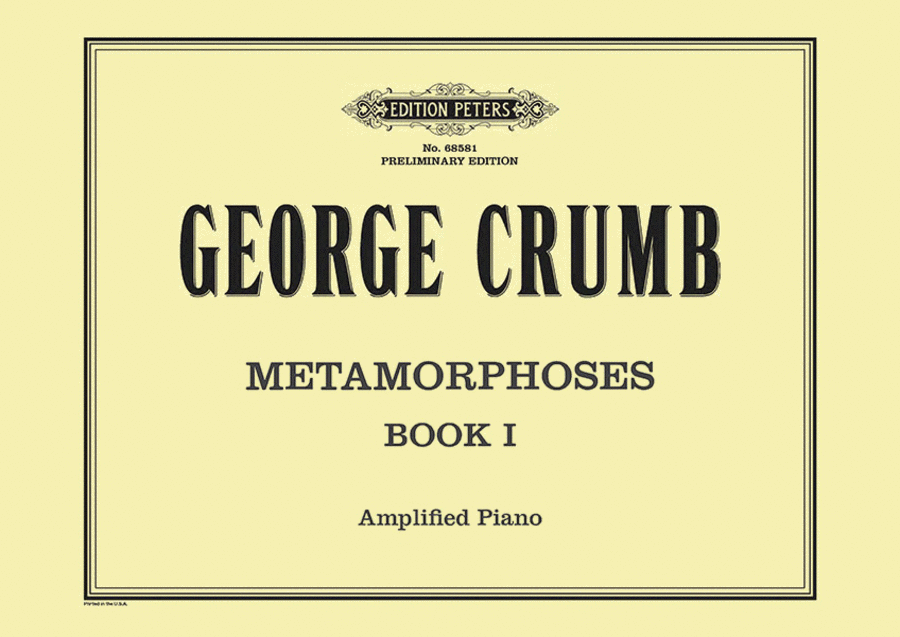 Metamorphoses, Book 1 for Amplified Piano