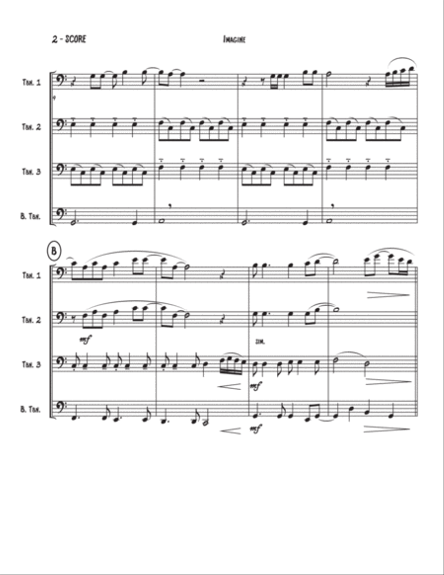 Imagine Imagine Brass Quartet scores gallery preview page 3