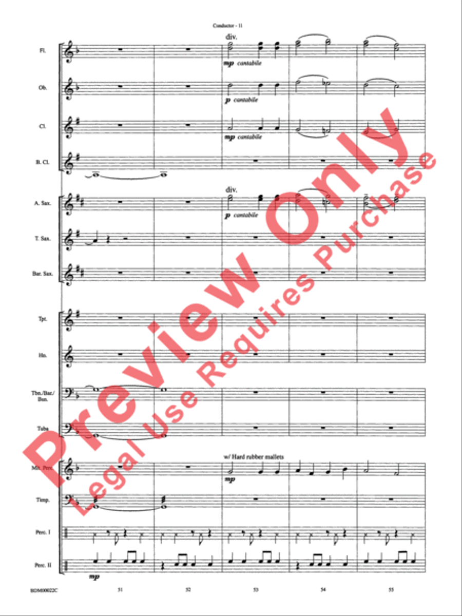 Ancient Moon Concert Band scores gallery preview page 14