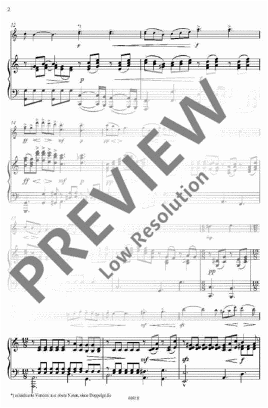 Poème Violin Solo scores gallery preview page 3