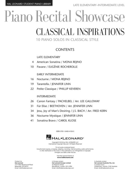 Piano Recital Showcase - Classical Inspirations