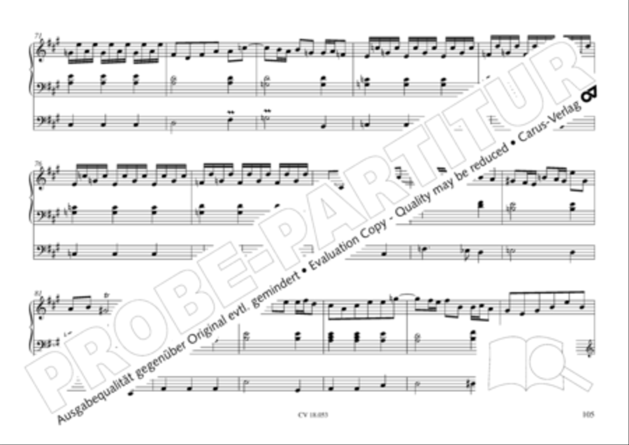 Das Husumer Orgelbuch von 1758 Organ Solo scores gallery preview page 106