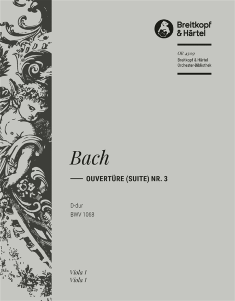 Overture (Suite) No. 3 in D major BWV 1068 Orchestra scores gallery preview page 1