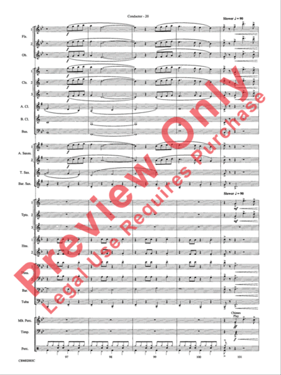 Mamma Mia! - Concert Band (Conductor's Score) Concert Band scores gallery preview page 23
