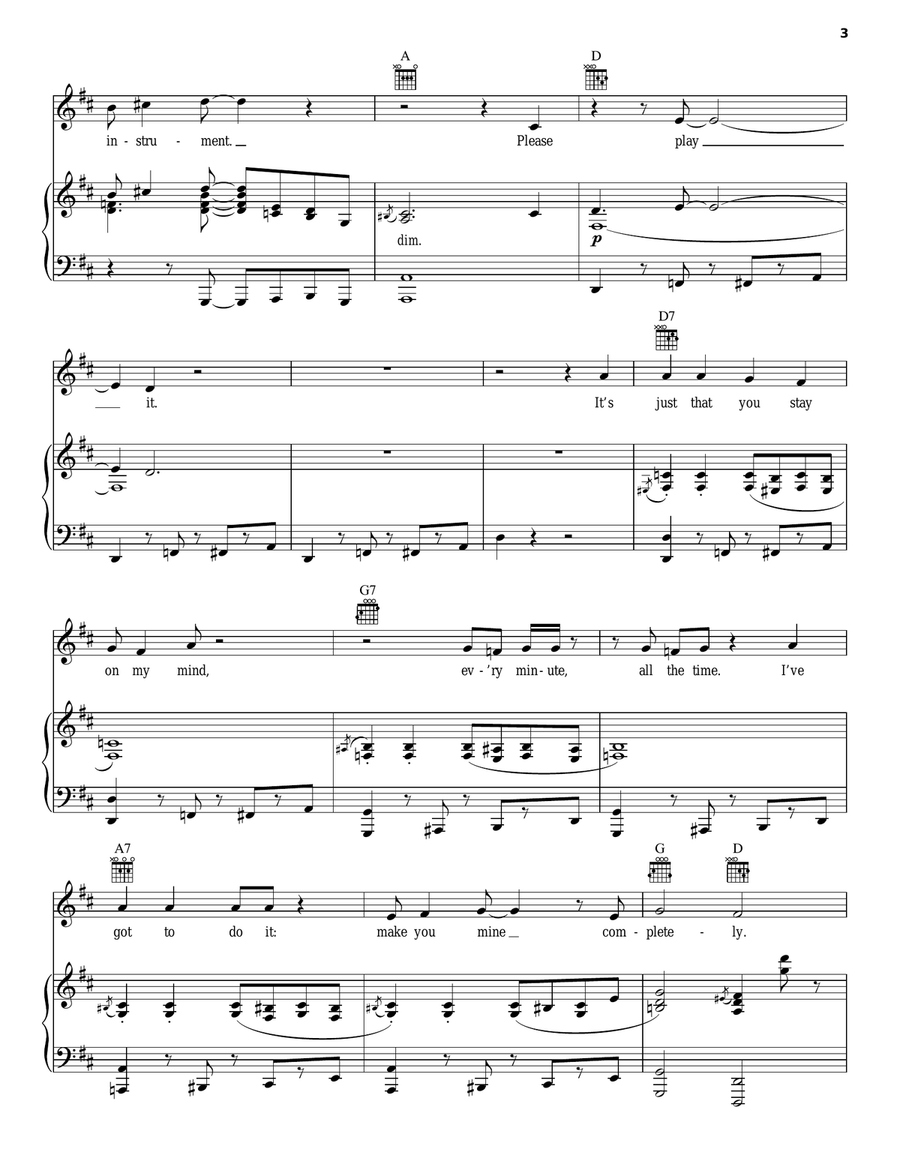 Here For You (from 9 to 5: The Musical) Piano, Vocal, Guitar scores gallery preview page 3