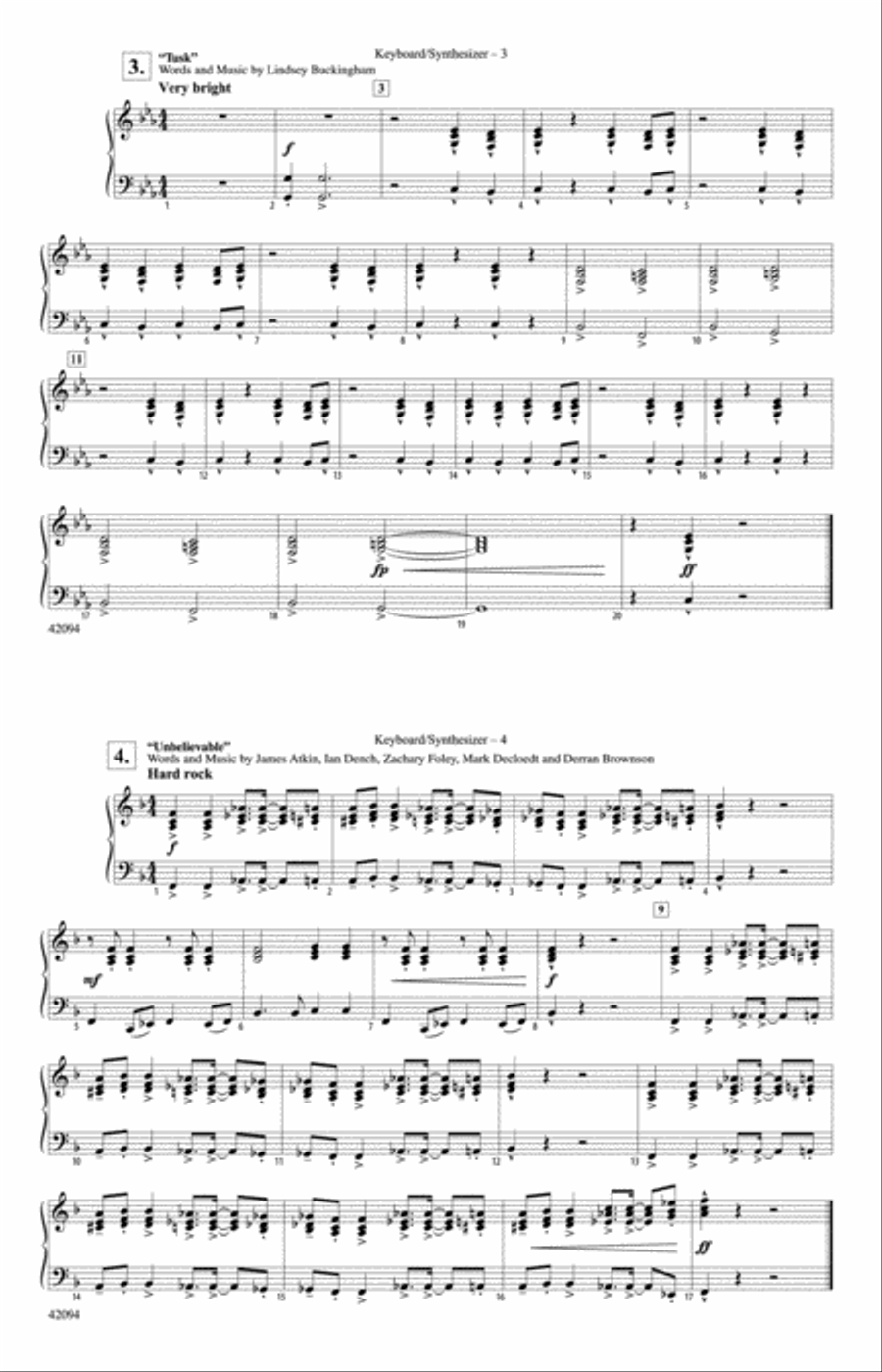 Rockin' Sports Jams, Vol. 3: 2nd Keyboard Marching Band scores gallery preview page 1