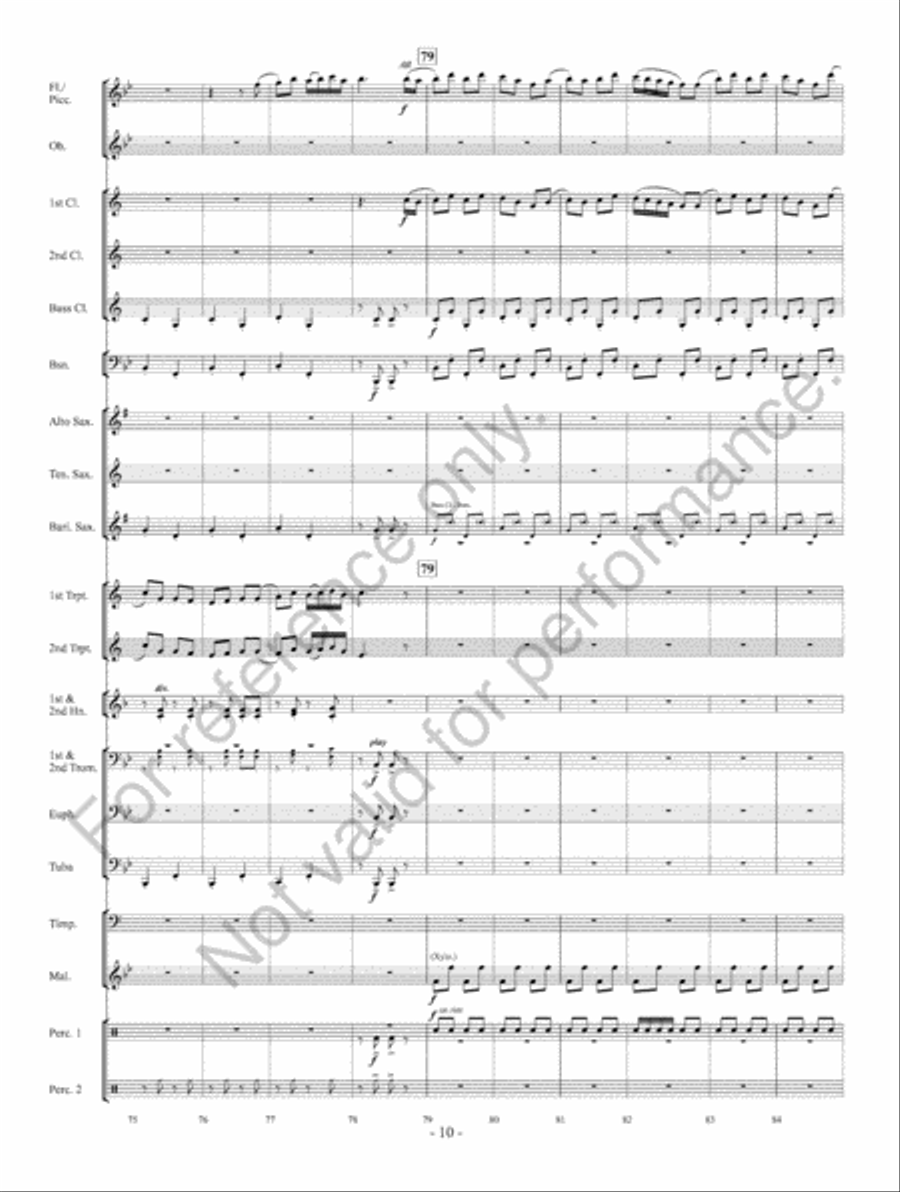 A Pirate's Tale A Pirate's Tale Concert Band scores gallery preview page 11
