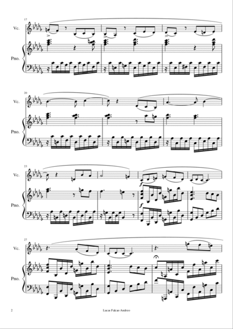 Romance duo Violin Solo scores gallery preview page 2