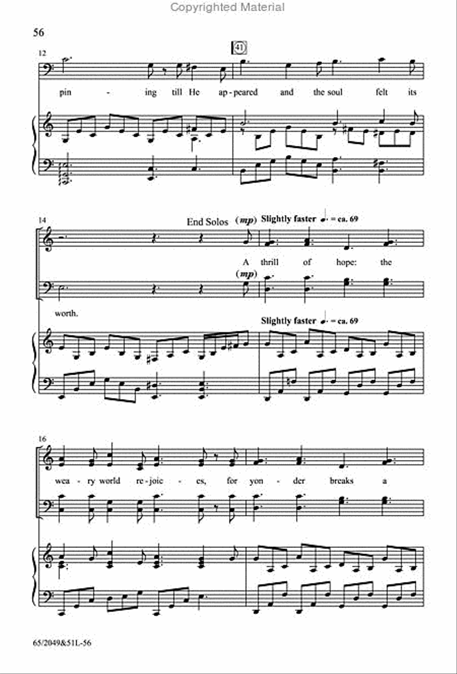 What Sweeter Music - SATB Score with Performance CD 4-Part scores gallery preview page 16