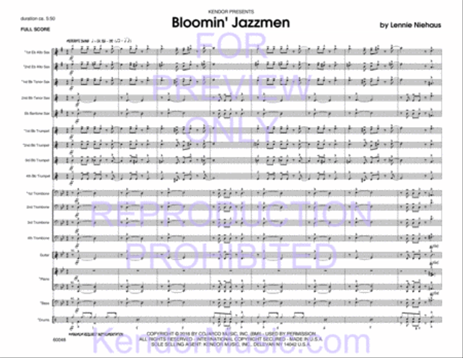 Bloomin' Jazzmen Bloomin' Jazzmen Jazz Ensemble scores gallery preview page 3
