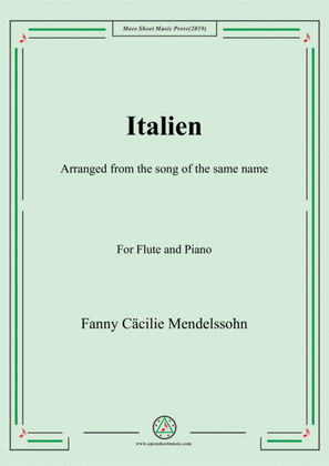 Fanny Hensel-Italien, for Flute and Piano