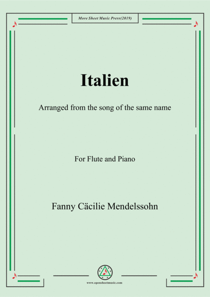 Fanny Hensel-Italien, for Flute and Piano image number null