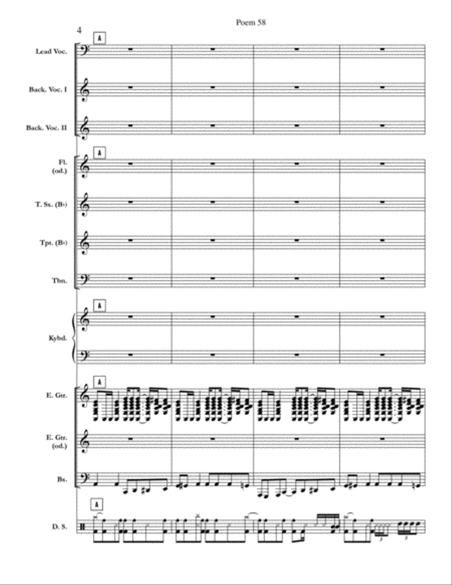 Poem 58 Small Ensemble scores gallery preview page 4