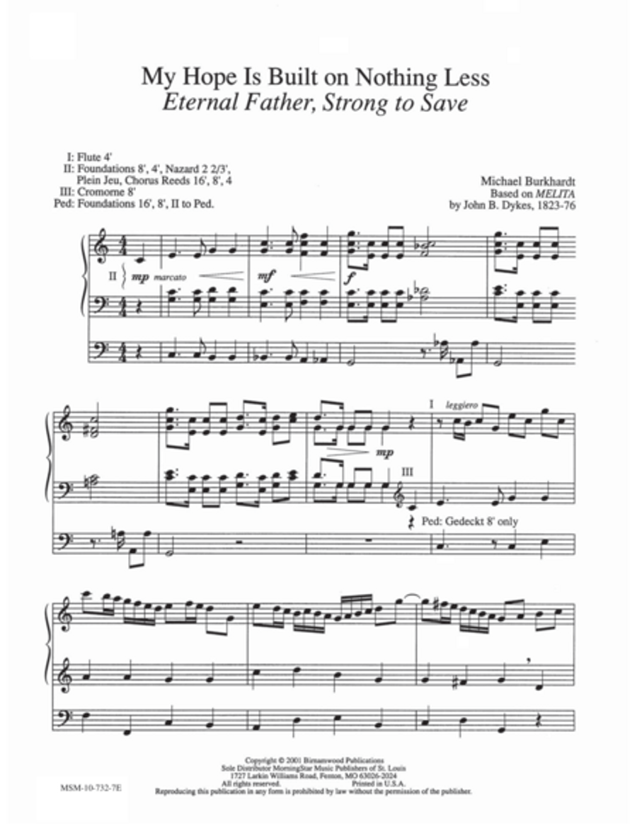 My Hope Is Built on Nothing Less Organ scores gallery preview page 1