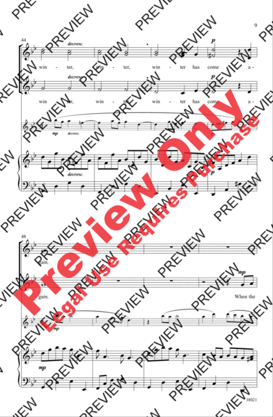 Winter Has Come Women's Choir scores gallery preview page 9