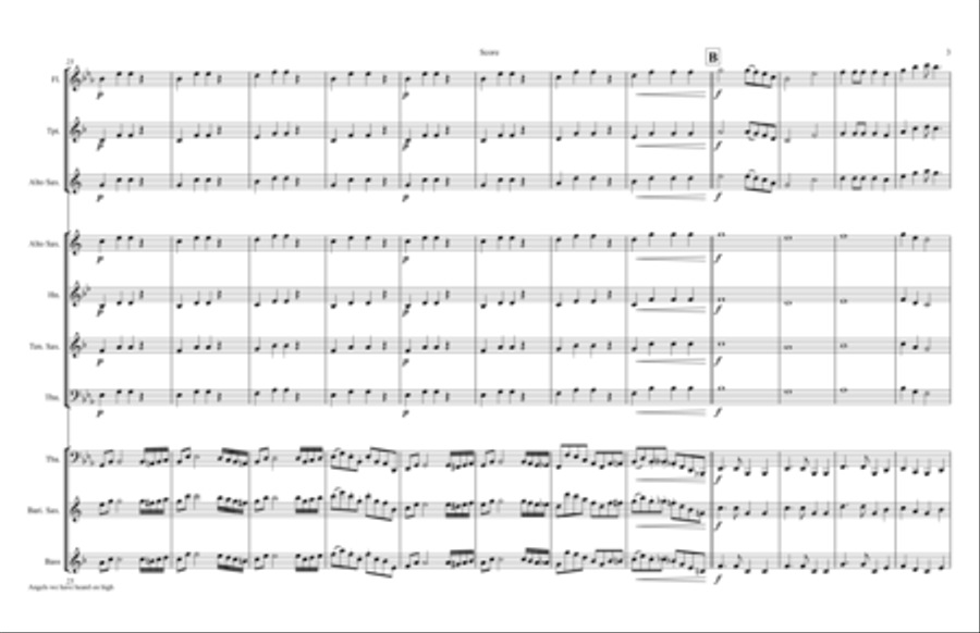 Go, tell it on the mountains TUBA & Kids Clarinet scores gallery preview page 3