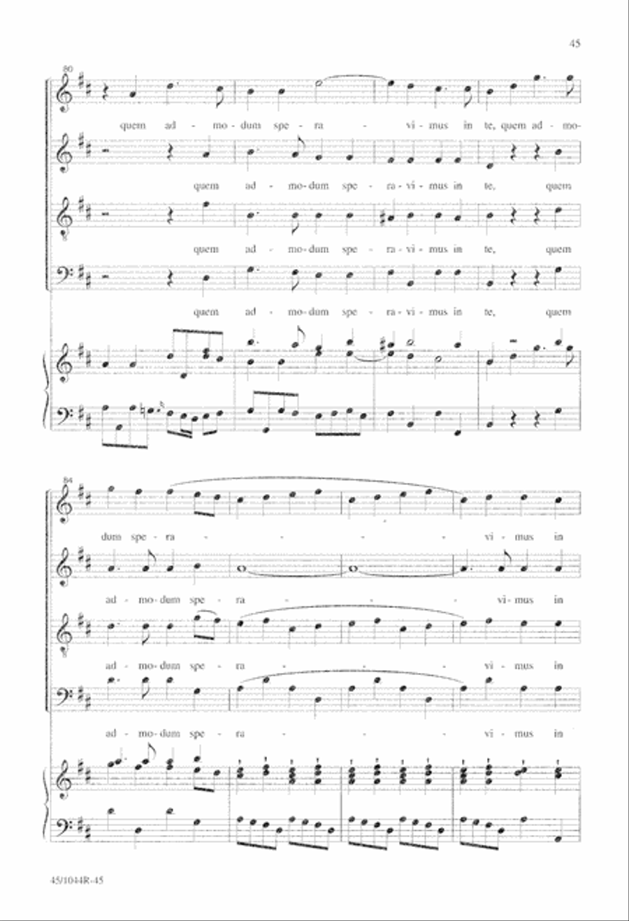 Te Deum Choral Score Te Deum Choral Score 4-Part scores gallery preview page 47