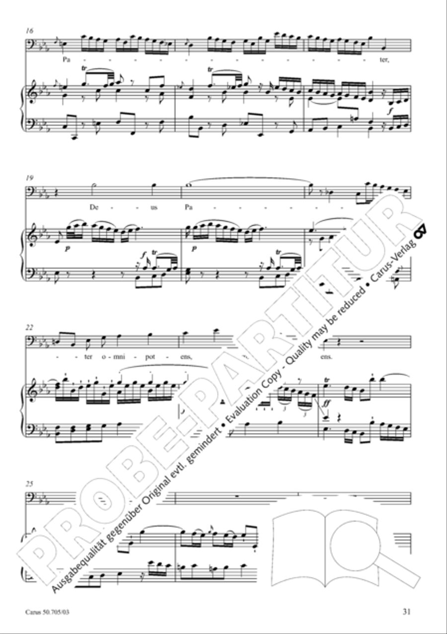 Missa in g. Hasse-Werkausgabe IV/3 4-Part scores gallery preview page 40