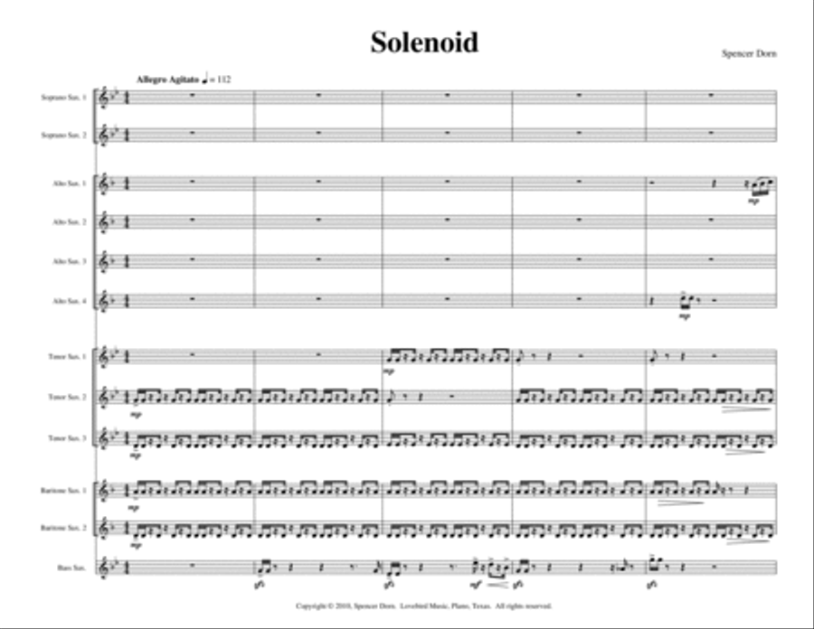 Solenoid Solenoid Saxophone scores gallery preview page 2