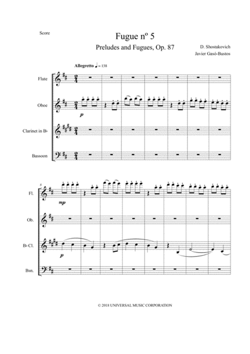 Fugue Preludes And Fugues Op. 87